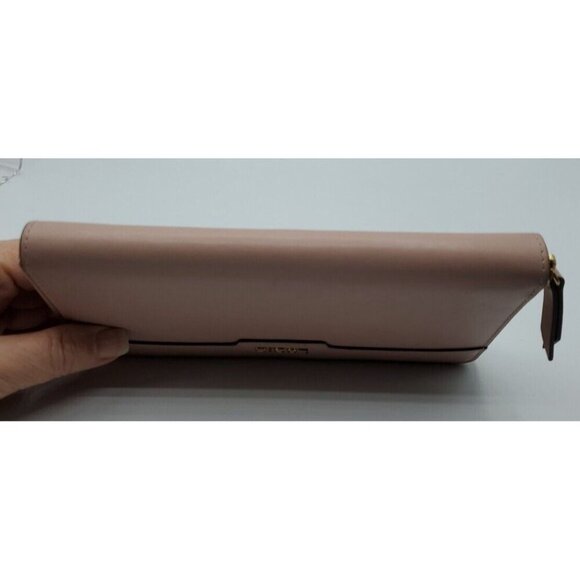 LODIS Mauve Dusty Rose  Zip Around Leather Wallet Organizer Card & ID Slots - Picture 7 of 11